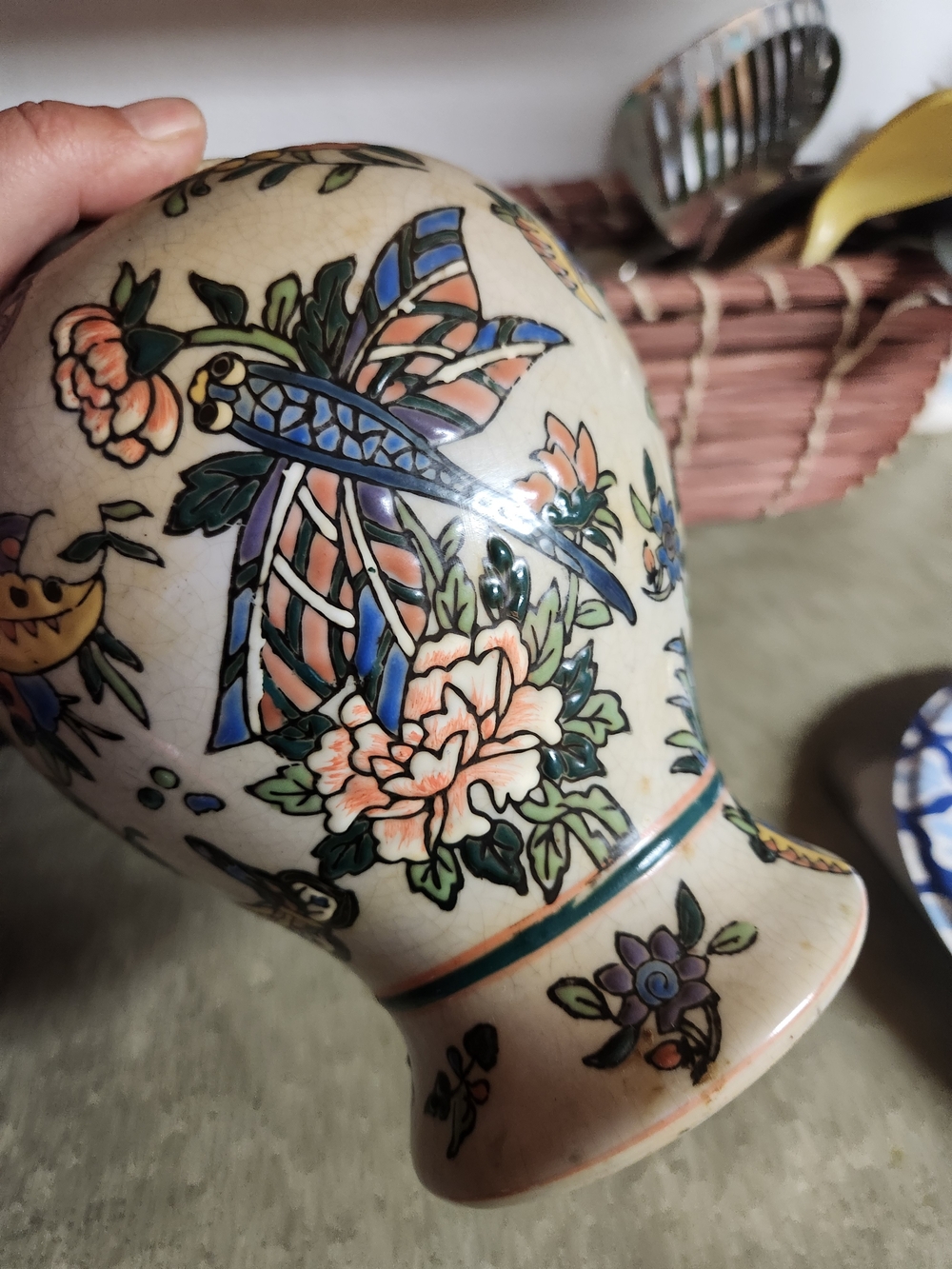 Hand Painted Pottery Vase - Picture 7 of 11